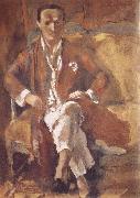 Jules Pascin Portrait of Talene painting